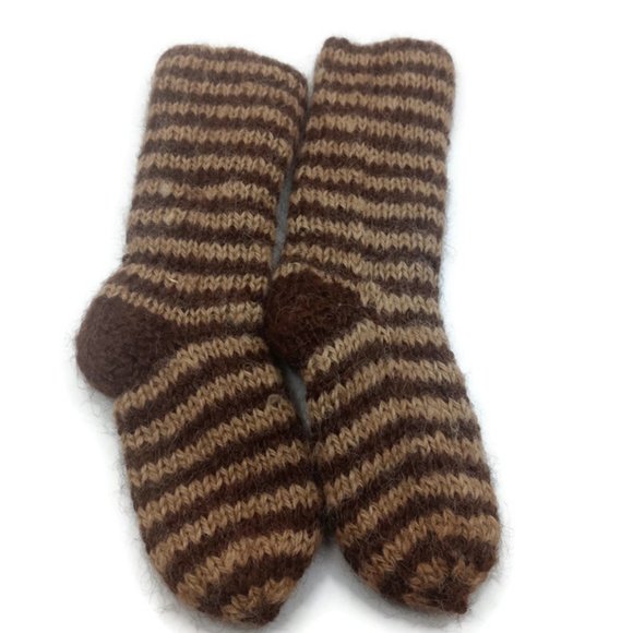 Children's Tights Knitted in Anti-allergic Alpaca Wool - Picture 4 of 6